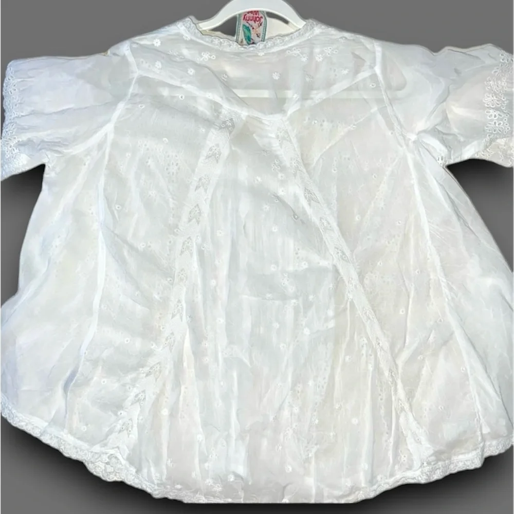 JOHNNY WAS lace eyelet top white sz medium_2